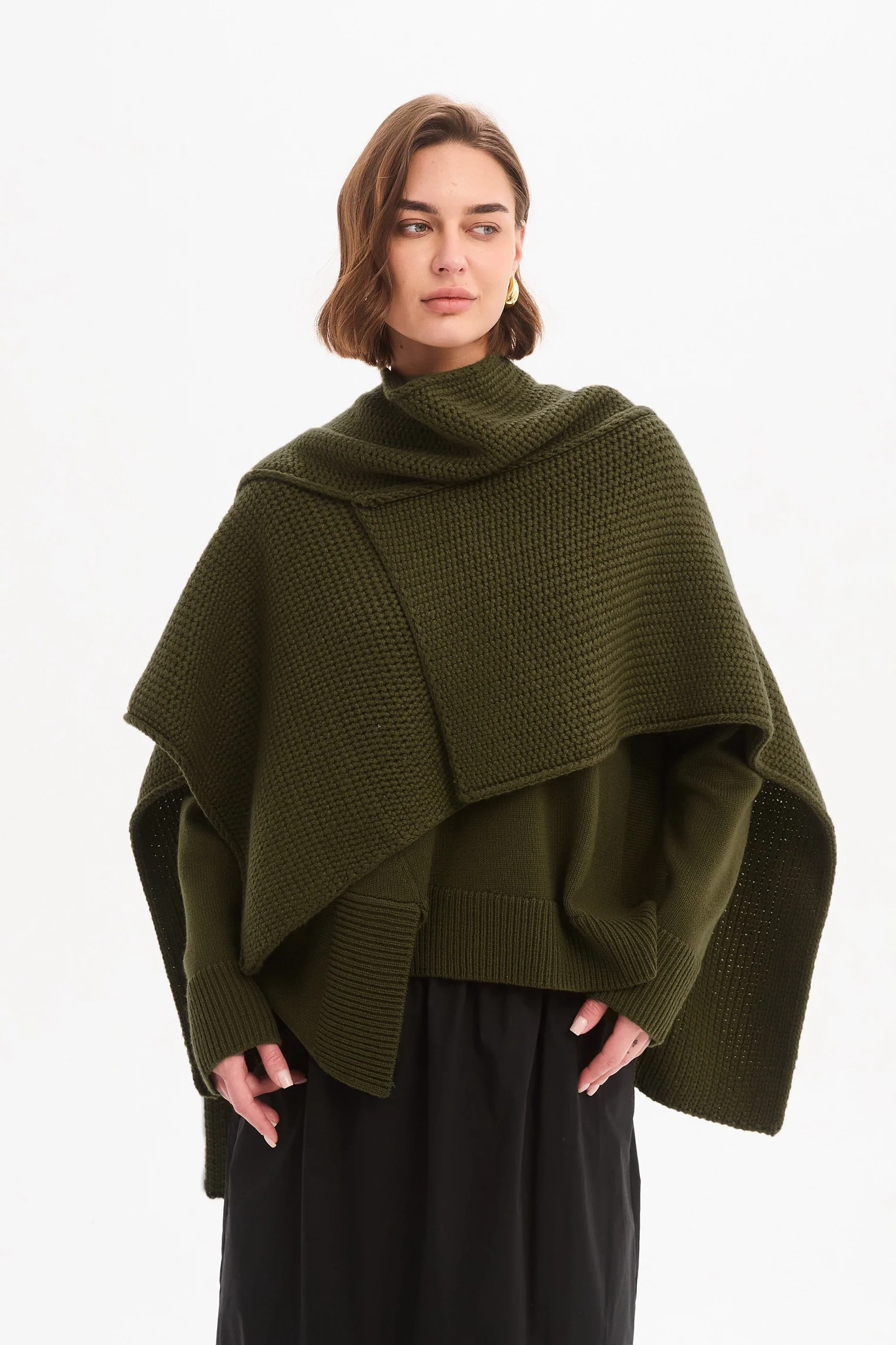 ASYMMETRIC WRAP KNIT - Image 26