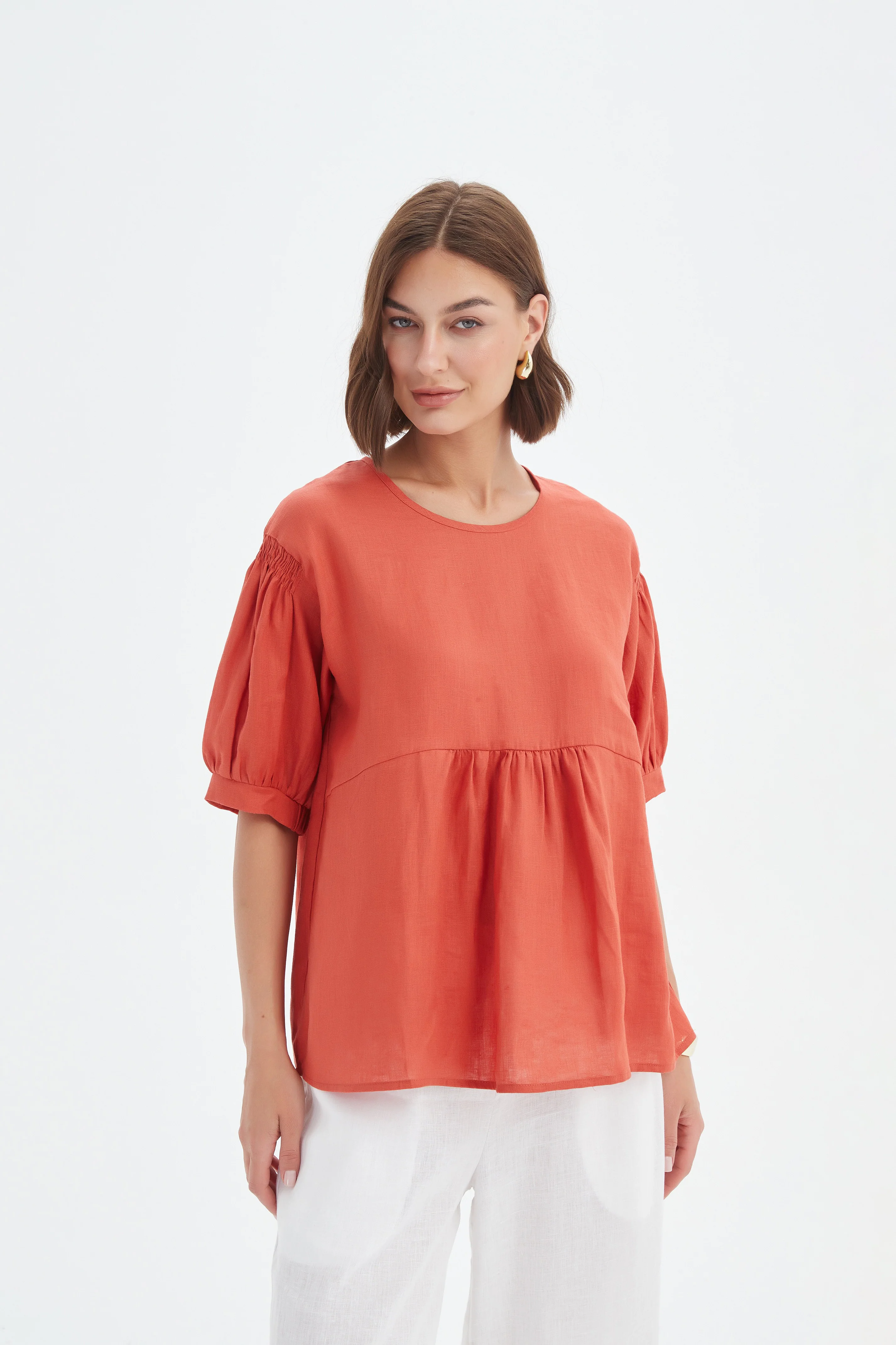 BISHOP SLEEVE SHIRRING TOP - Image 16