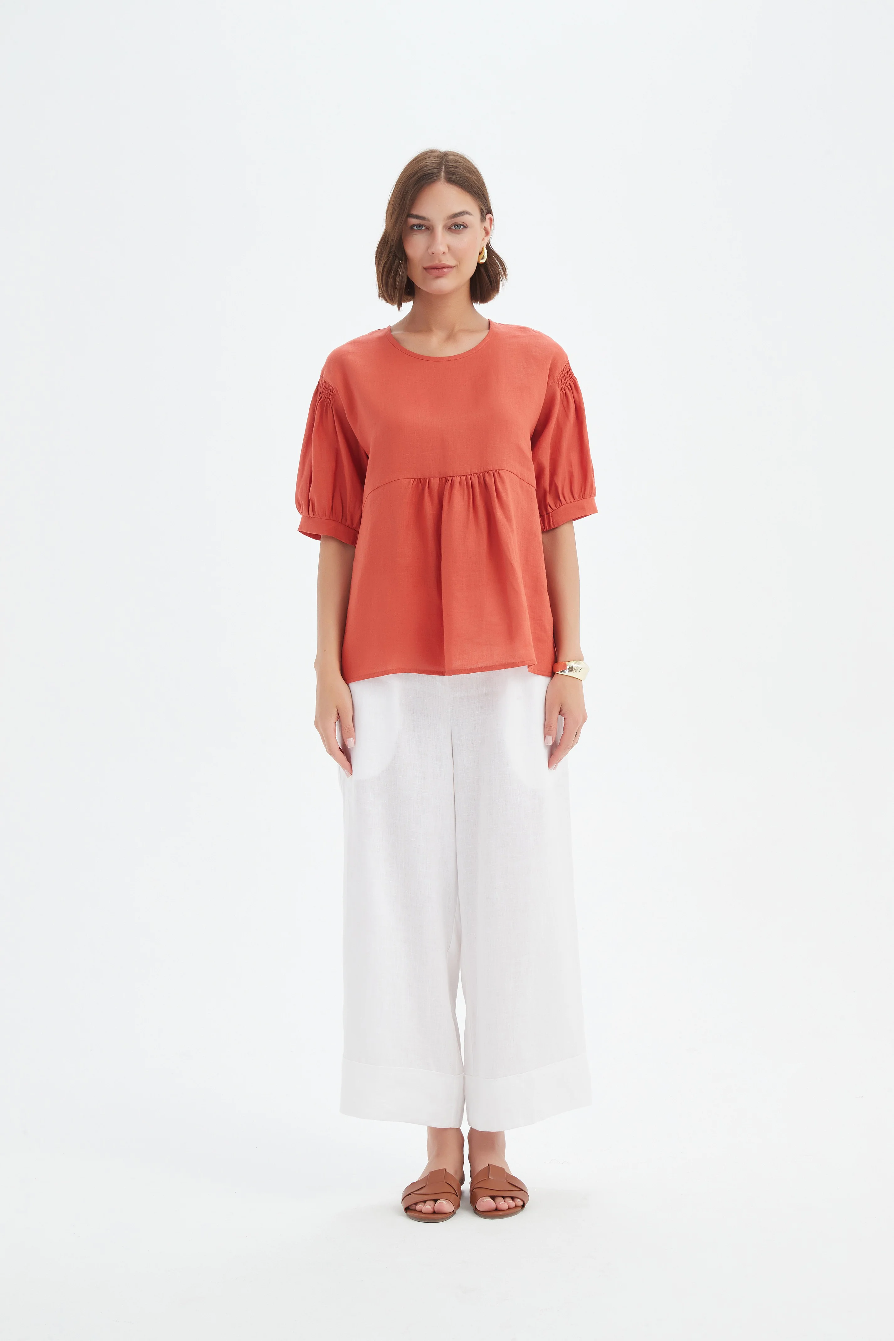 BISHOP SLEEVE SHIRRING TOP - Image 19