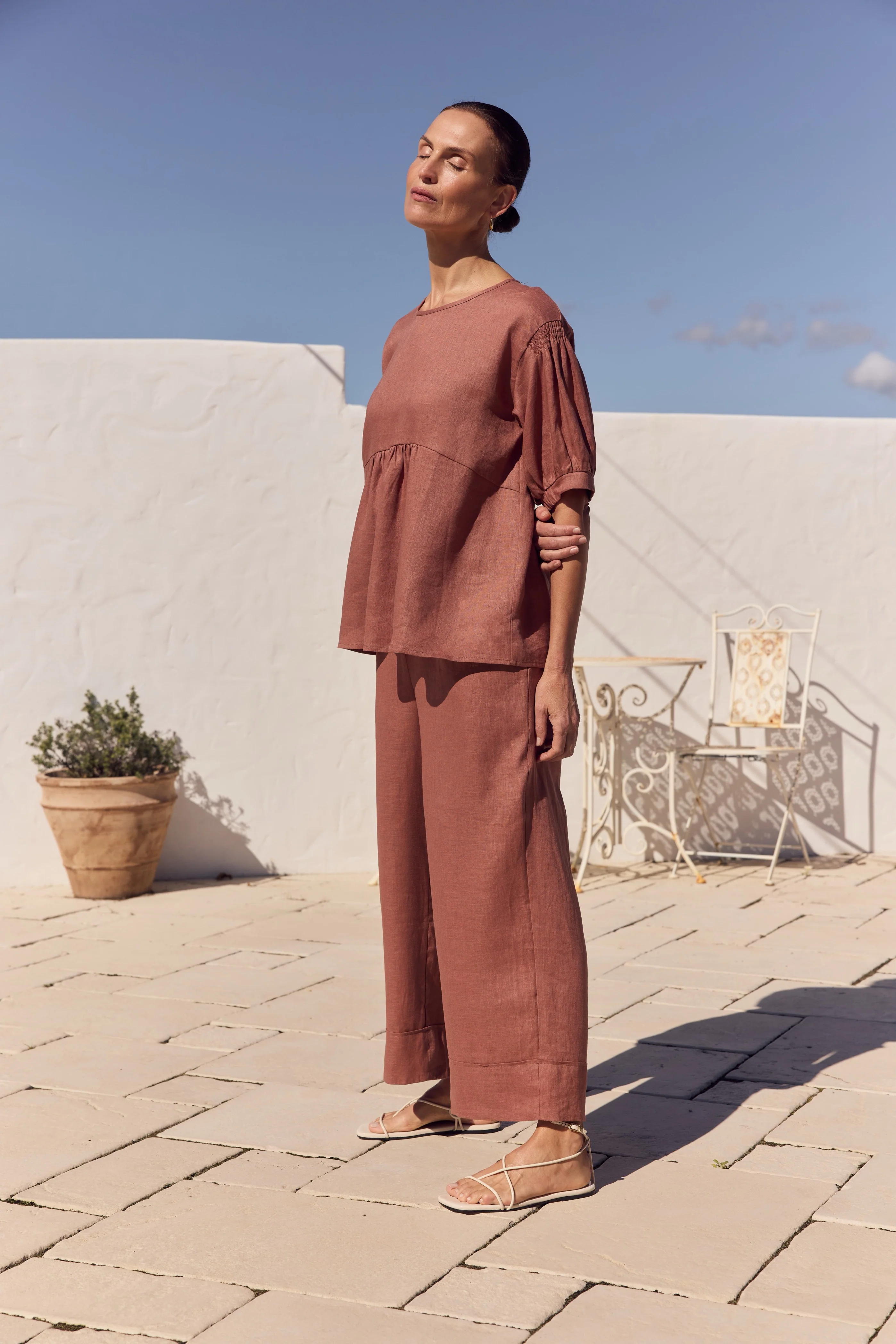 BISHOP SLEEVE SHIRRING TOP - Image 3
