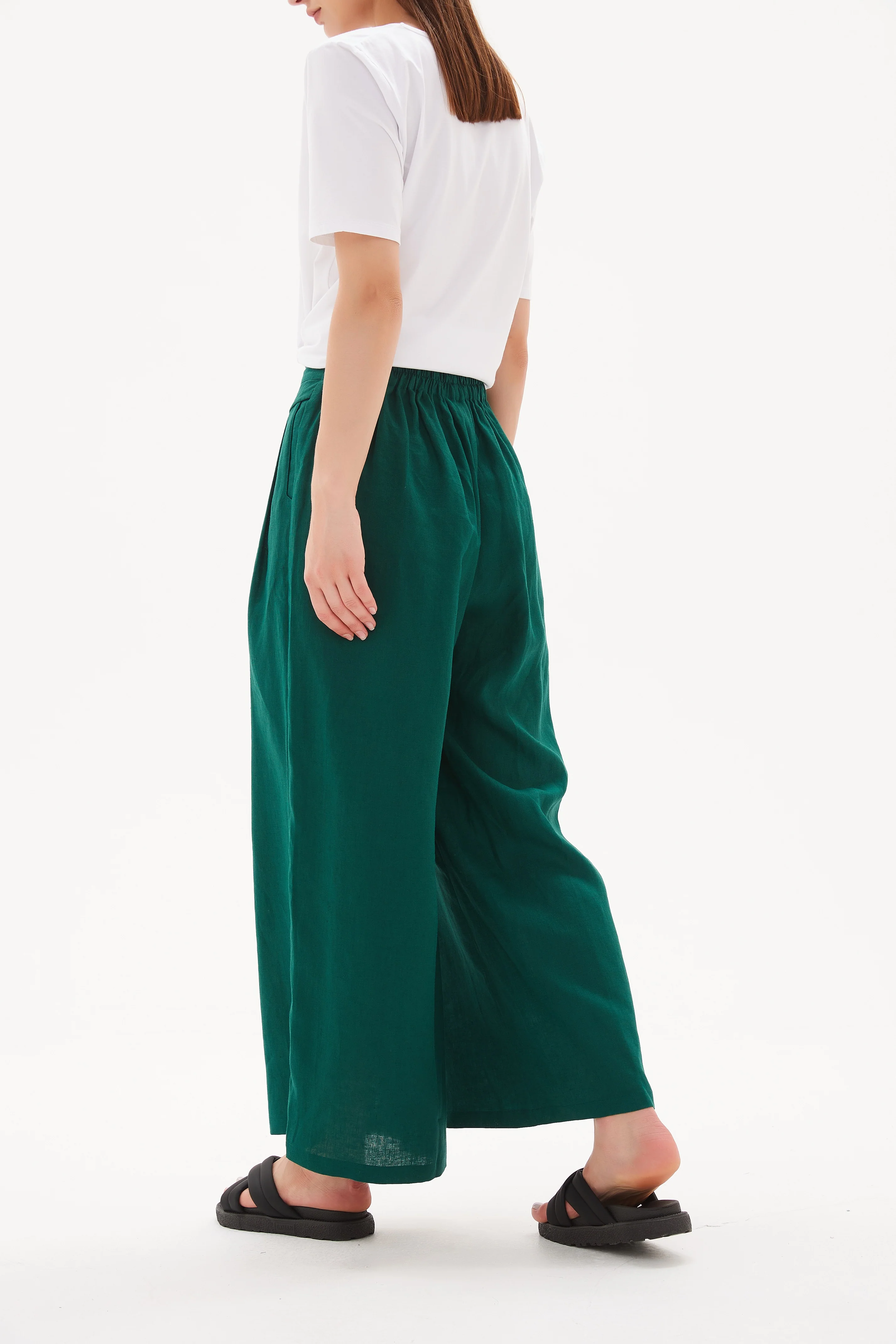 ELASTIC BACK PALAZZO PANT - Image 4