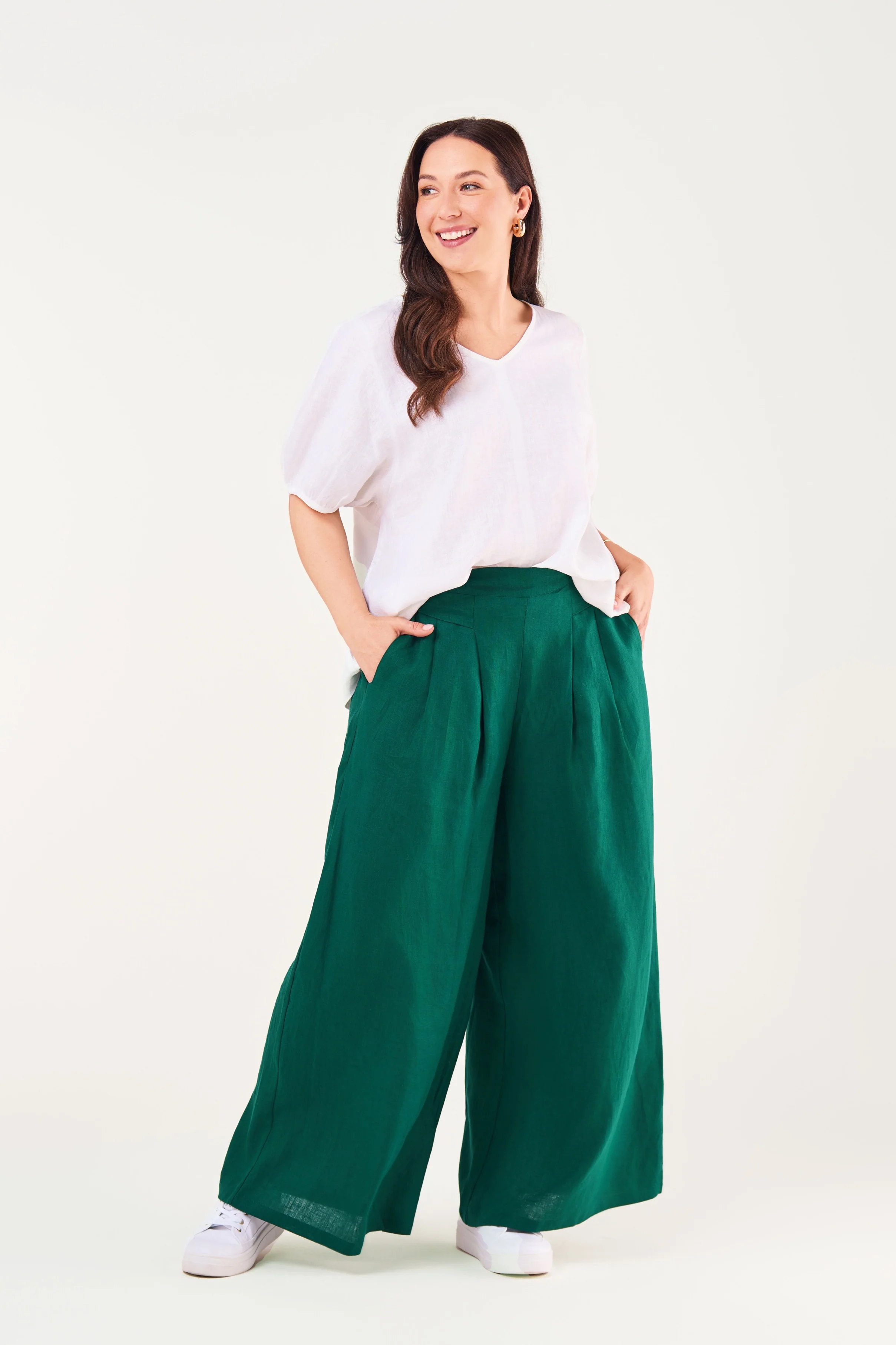 ELASTIC BACK PALAZZO PANT - Image 8