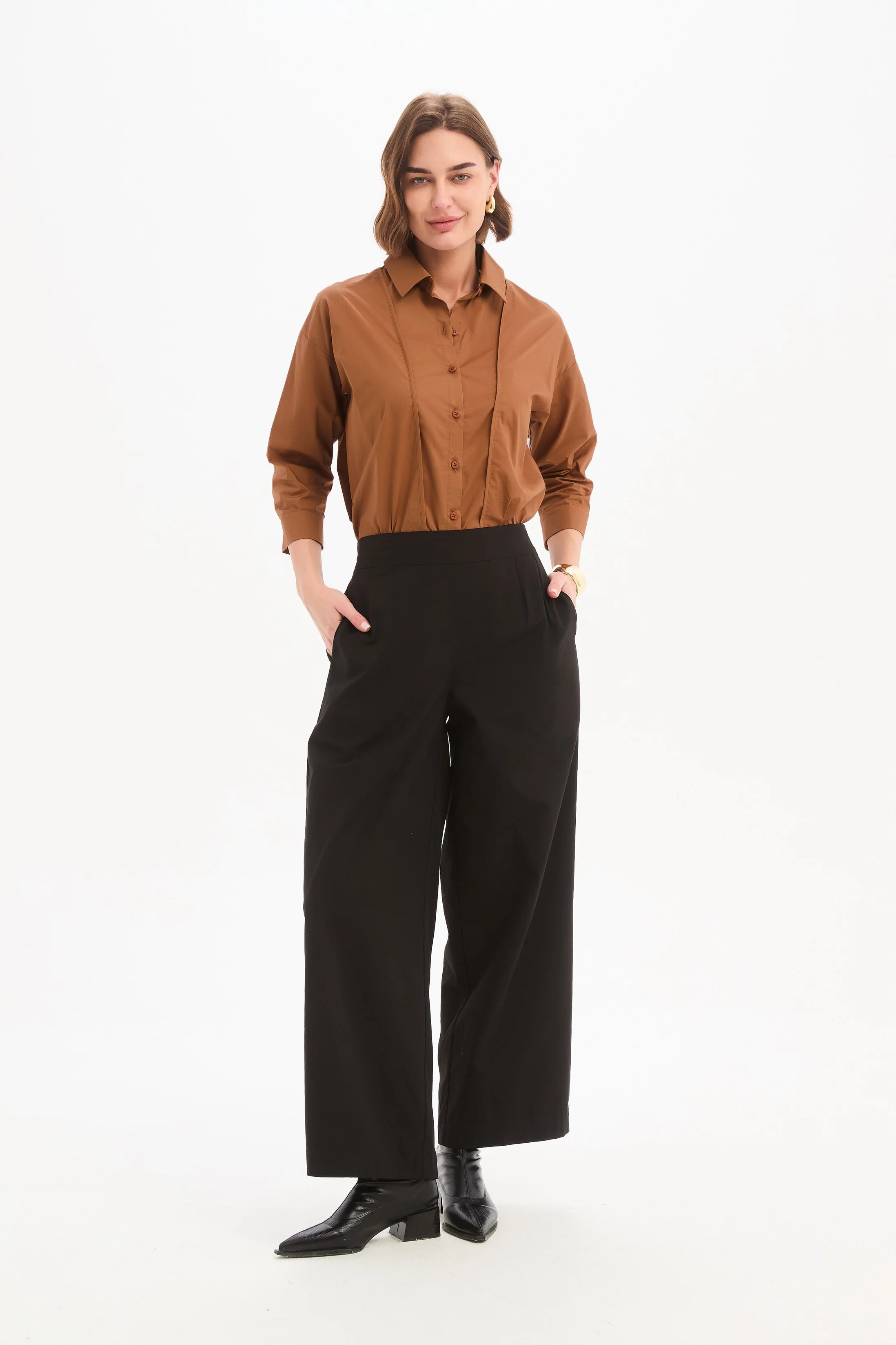 PANEL FRONT BIND SHIRT - Image 17