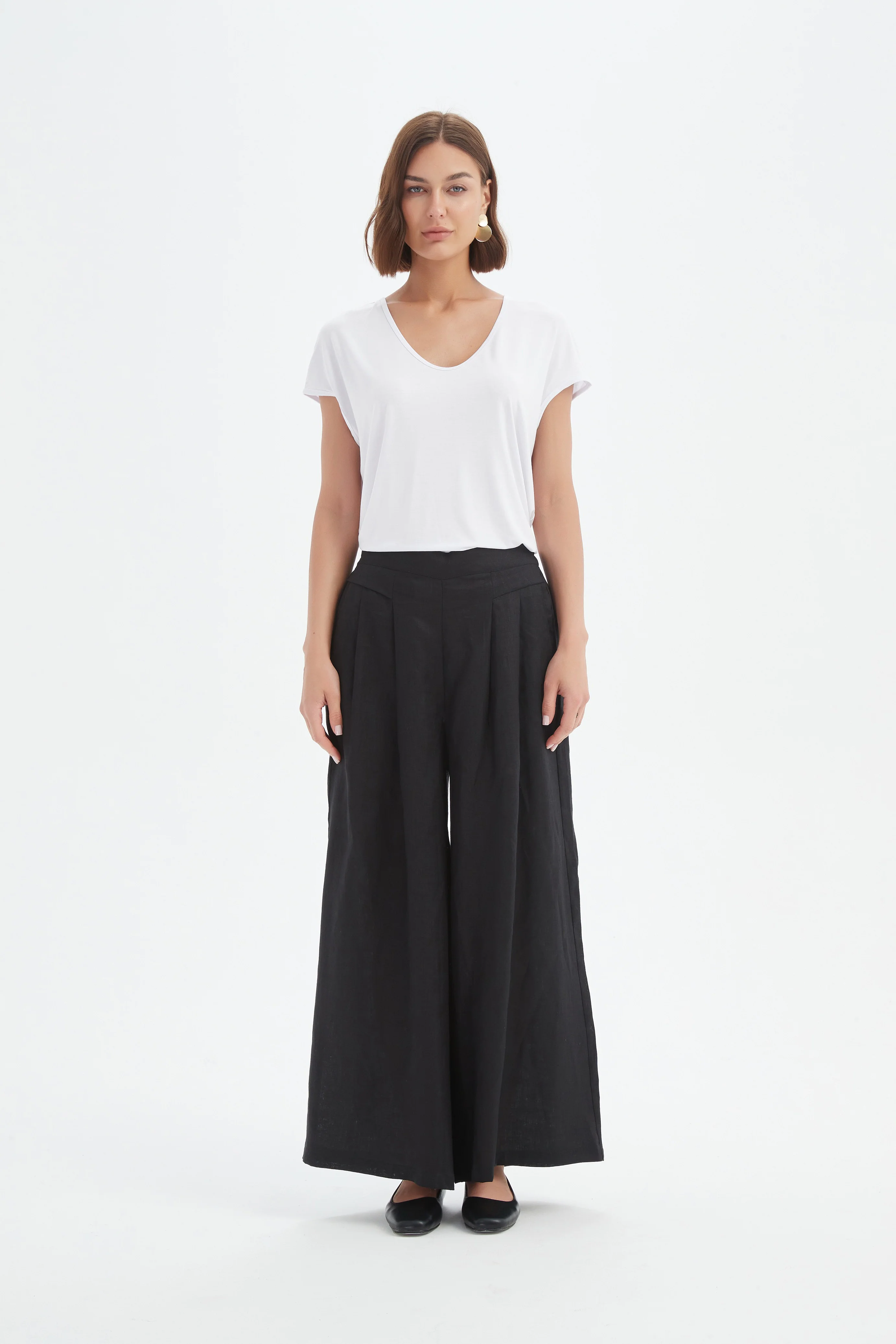 PLEAT FRONT PALAZZO PANT - Image 10