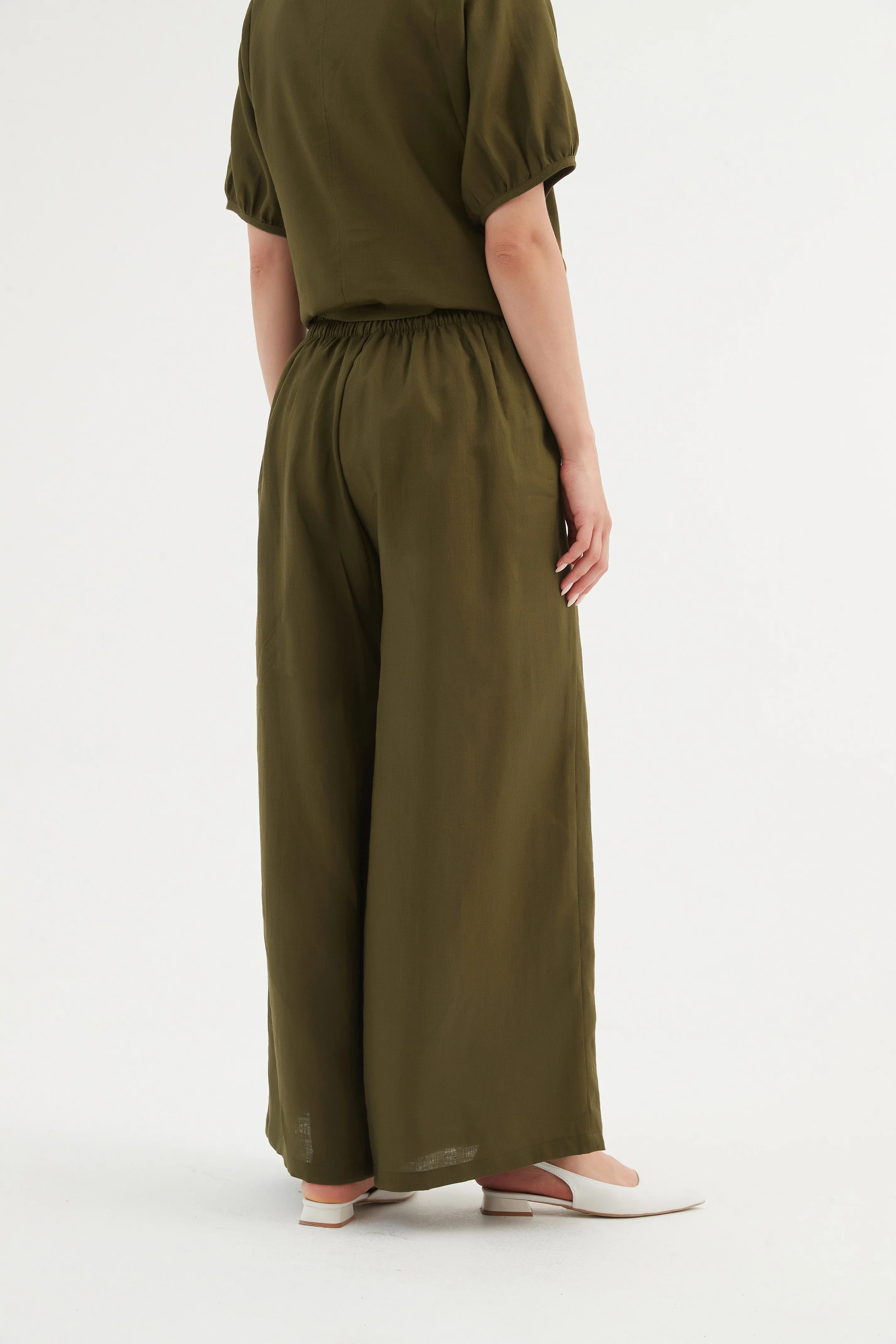 PLEAT FRONT PALAZZO PANT - Image 15