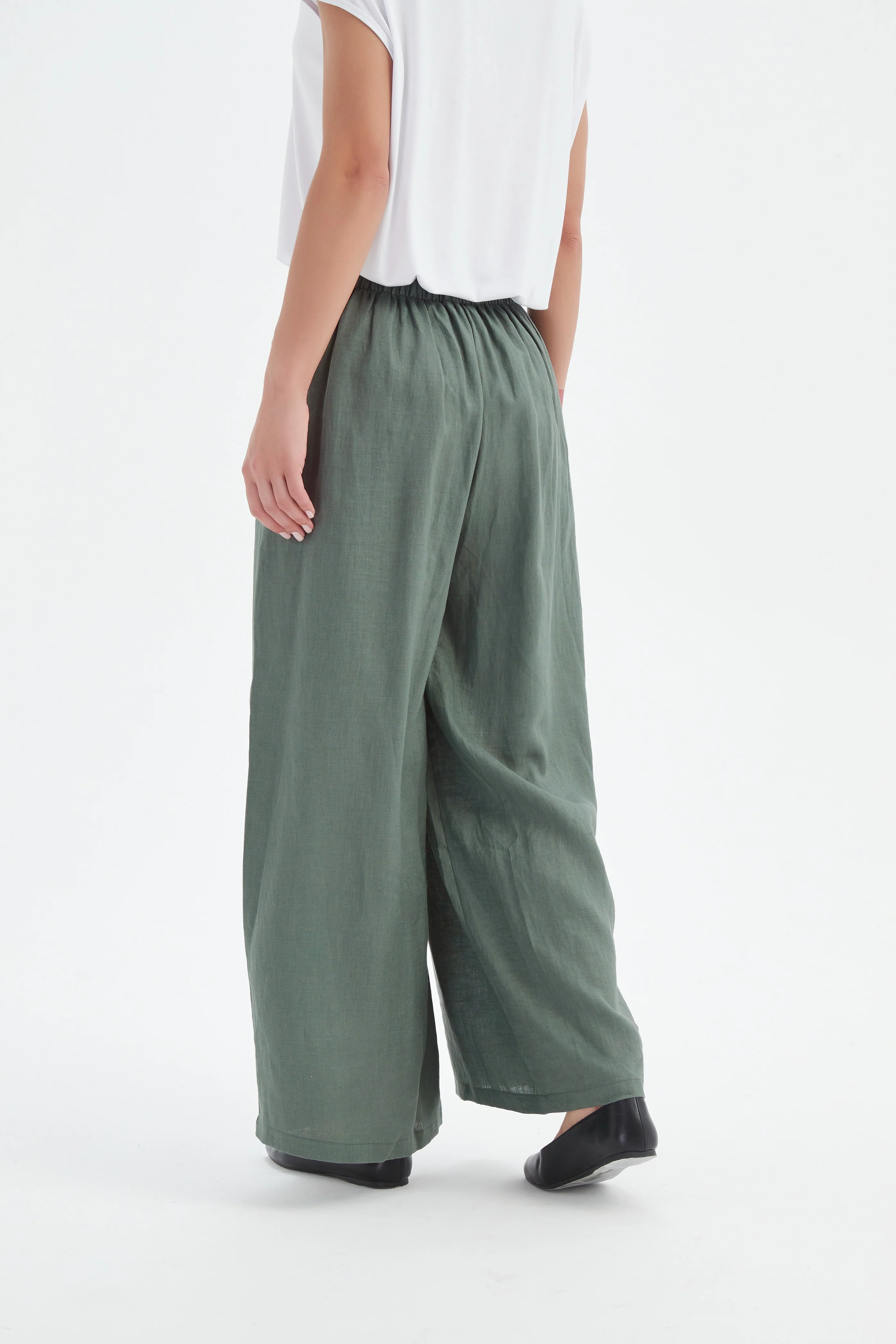 PLEAT FRONT PALAZZO PANT - Image 3