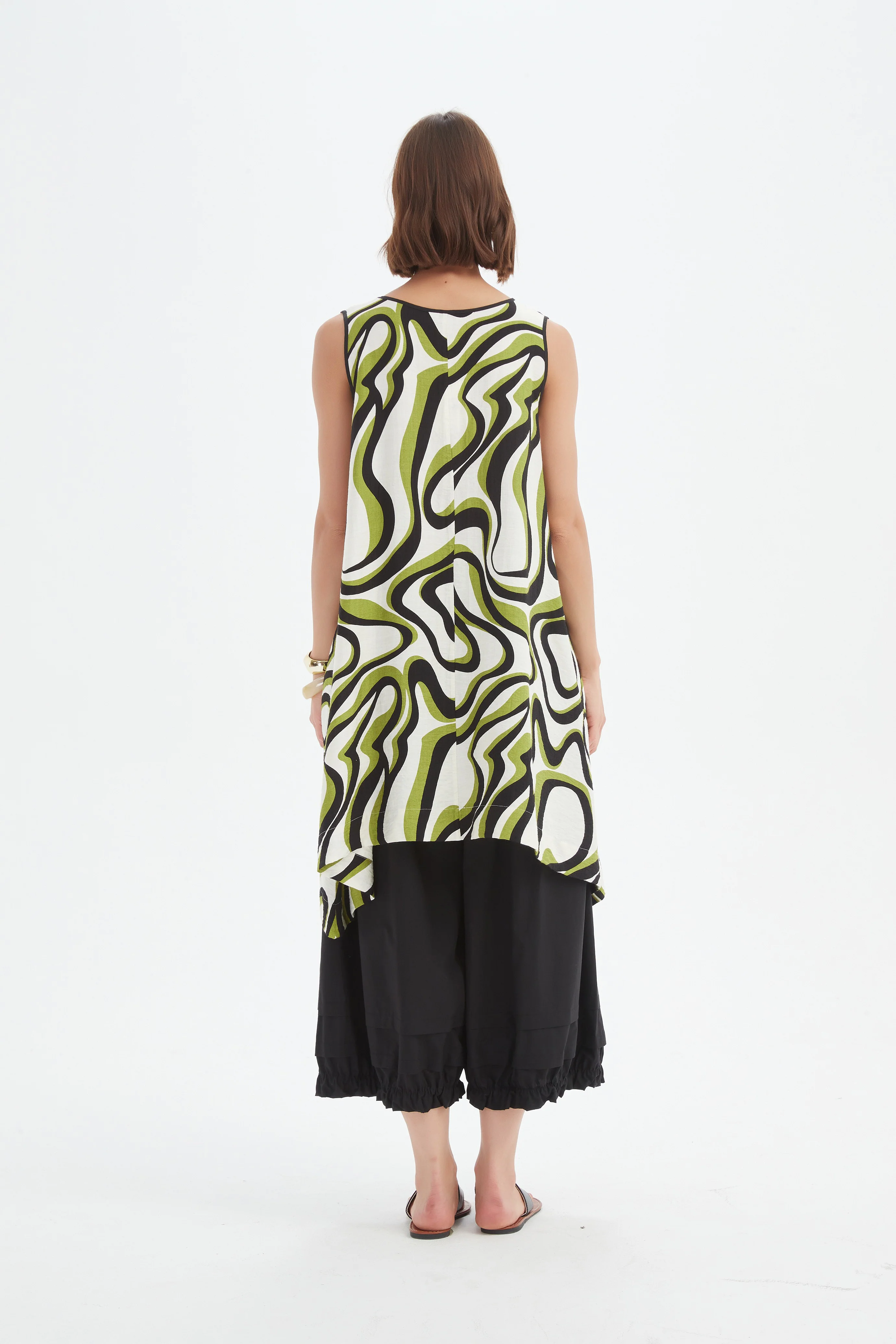 SLEEVELESS SWING PRINT TOP - Image 10