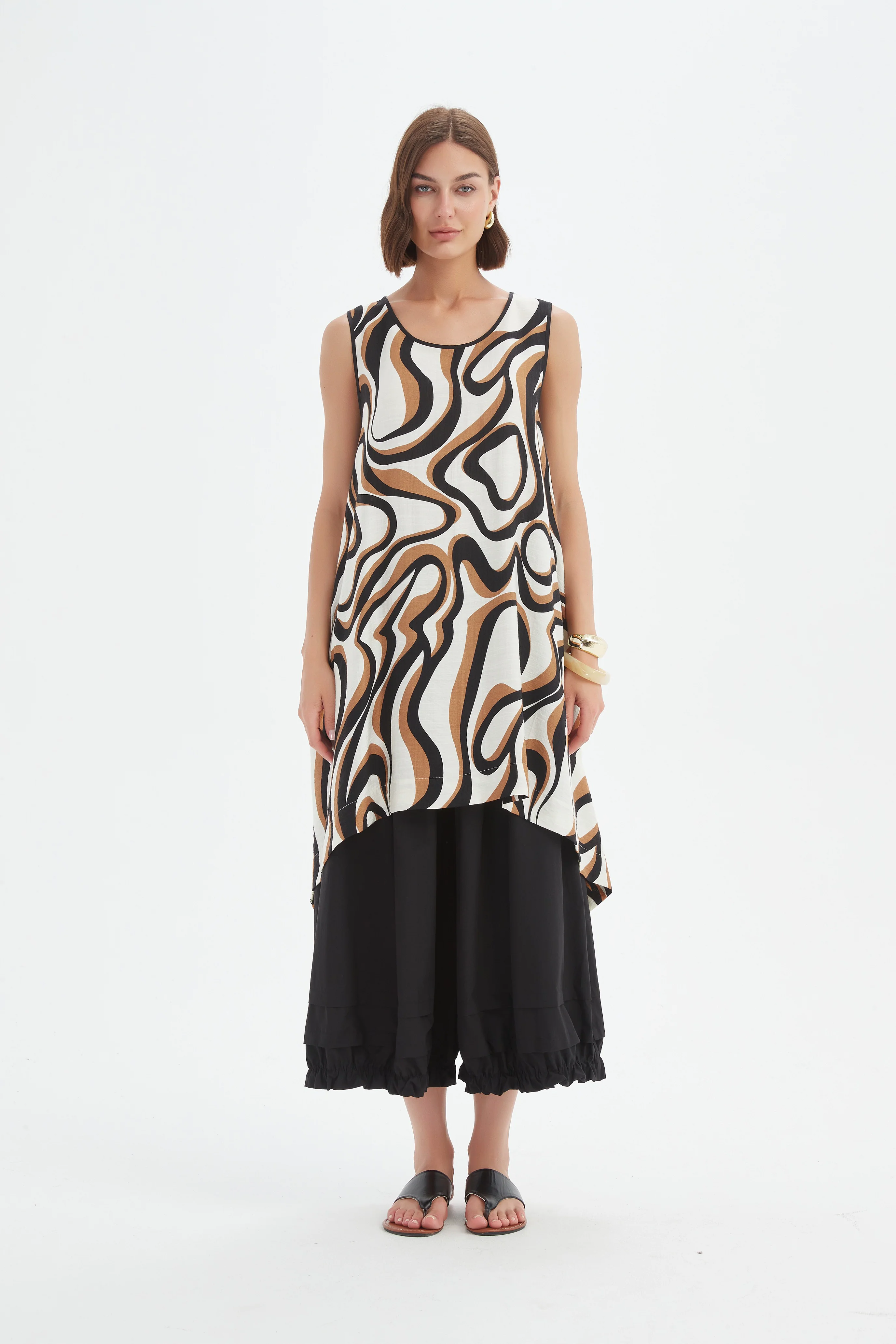 SLEEVELESS SWING PRINT TOP - Image 4