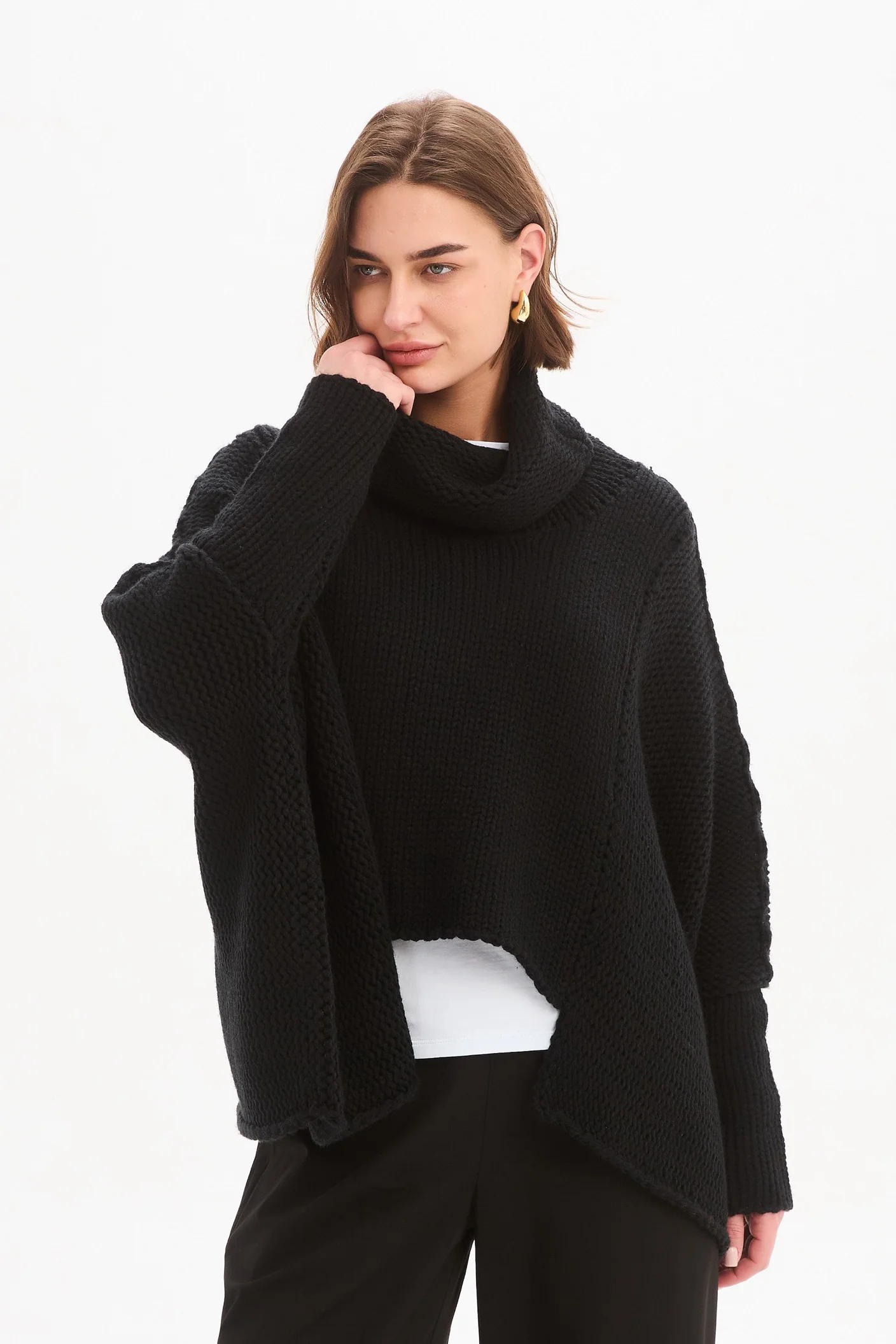 STEP HEM CROP KNIT - Image 8