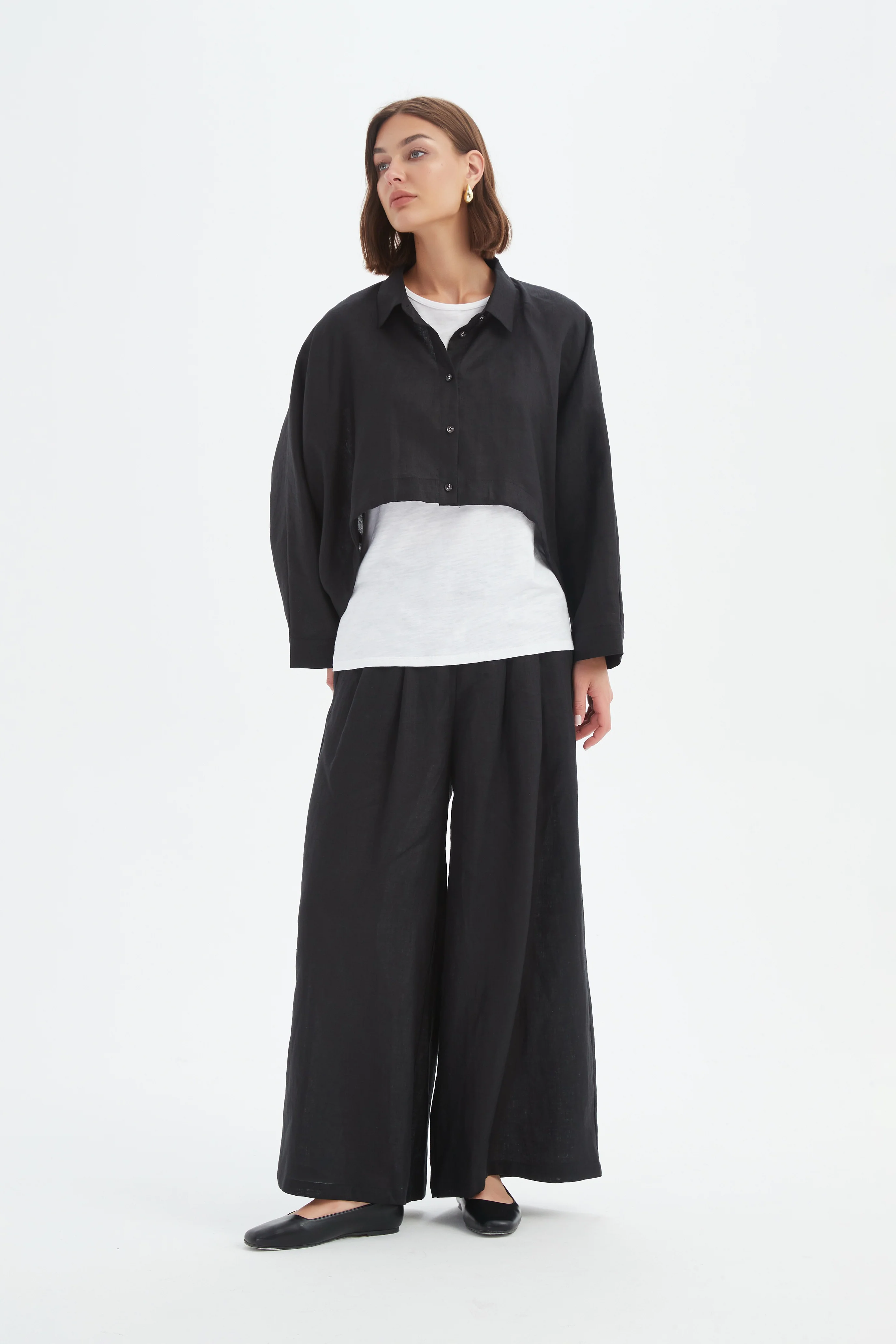 WIDE CROP OVERSHIRT - Image 10
