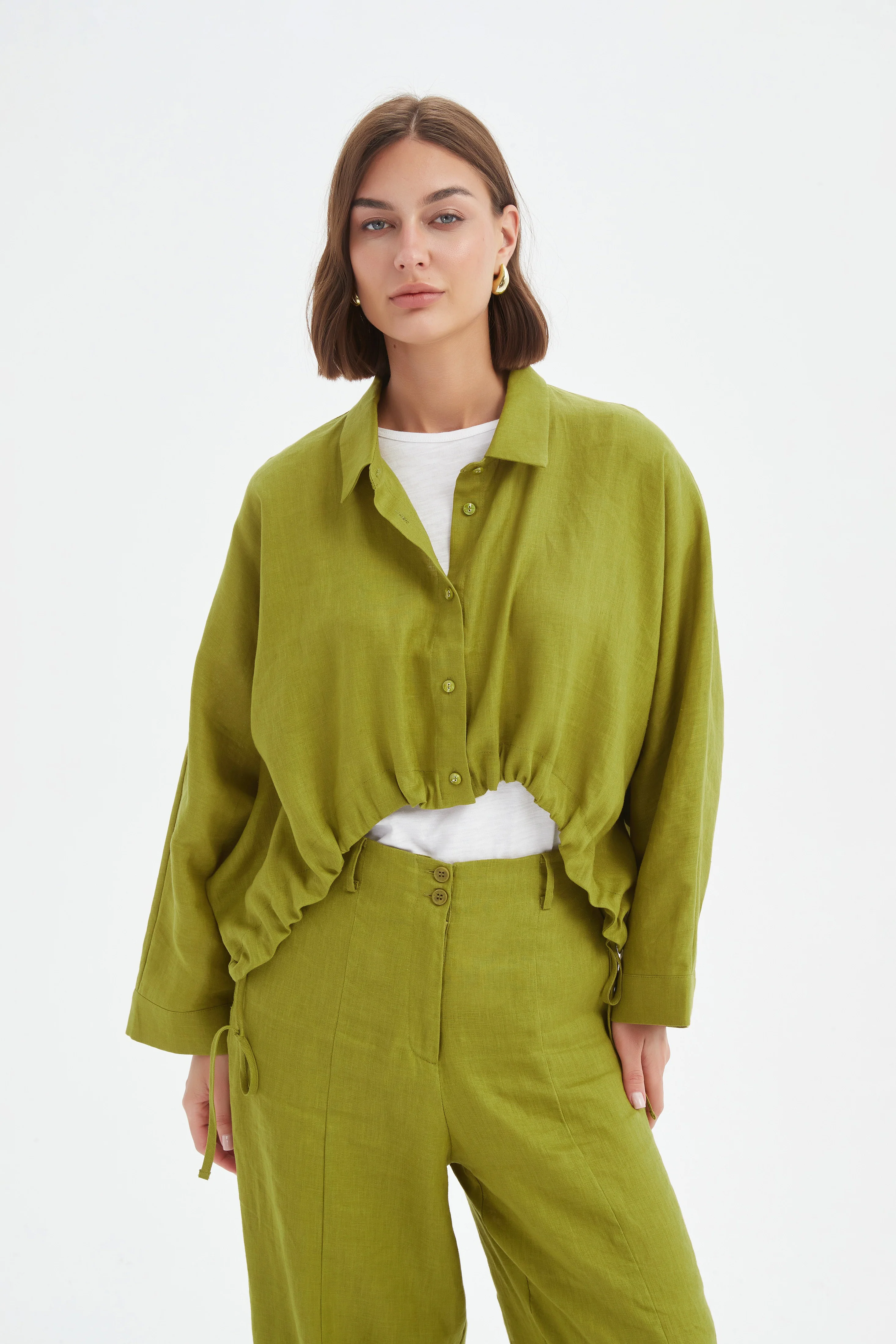 WIDE CROP OVERSHIRT - Image 13