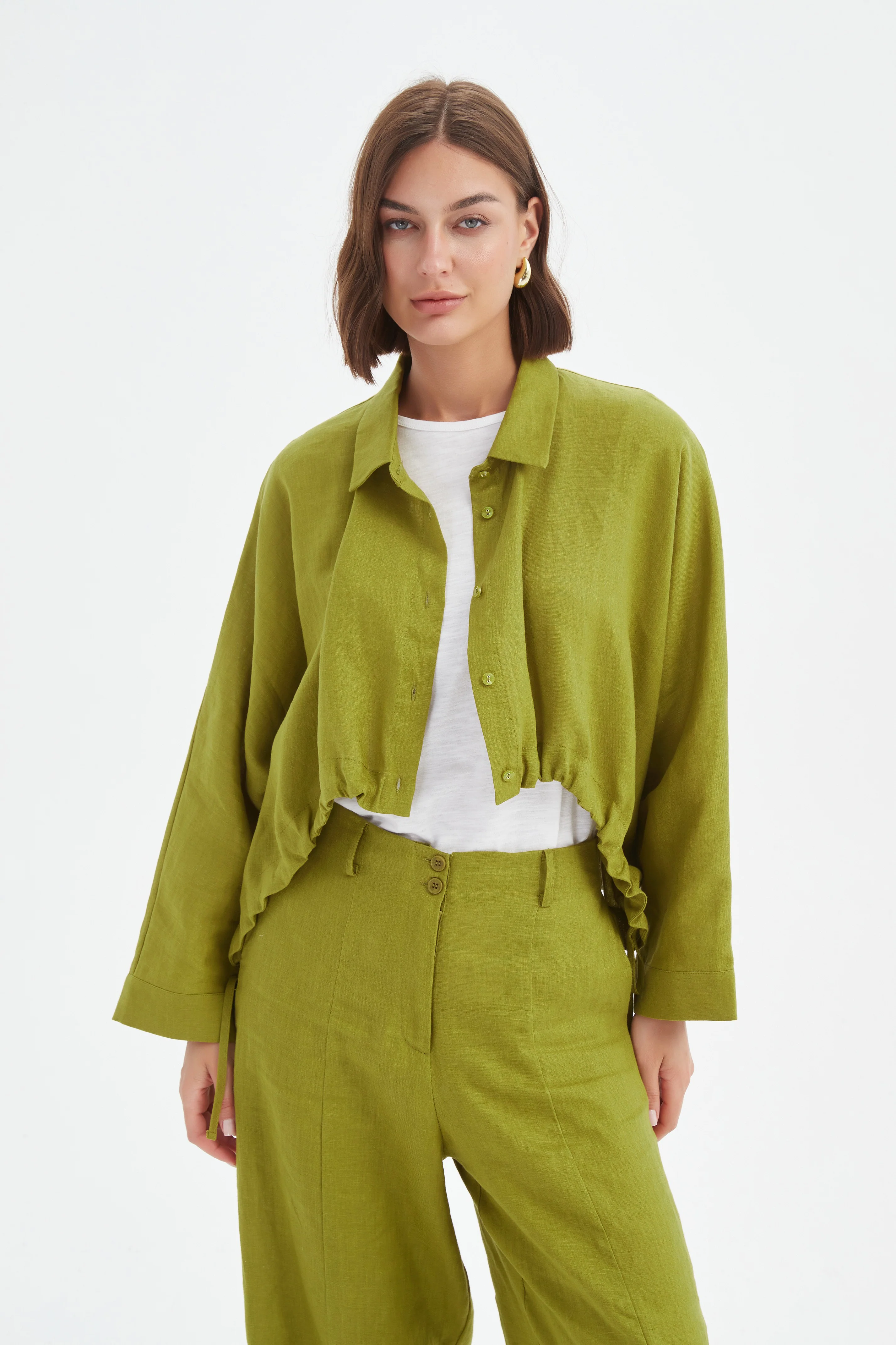 WIDE CROP OVERSHIRT - Image 15