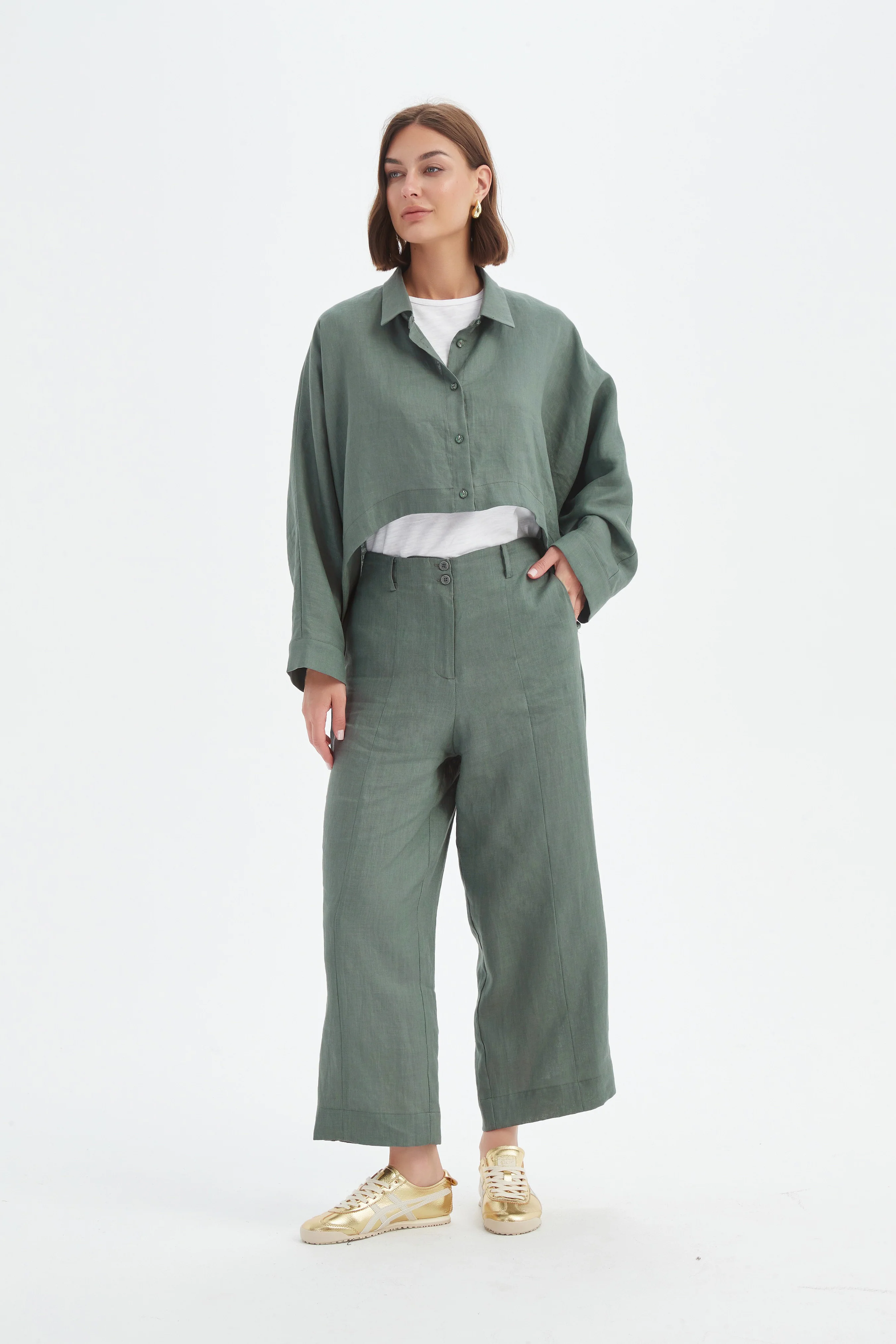WIDE CROP OVERSHIRT - Image 5