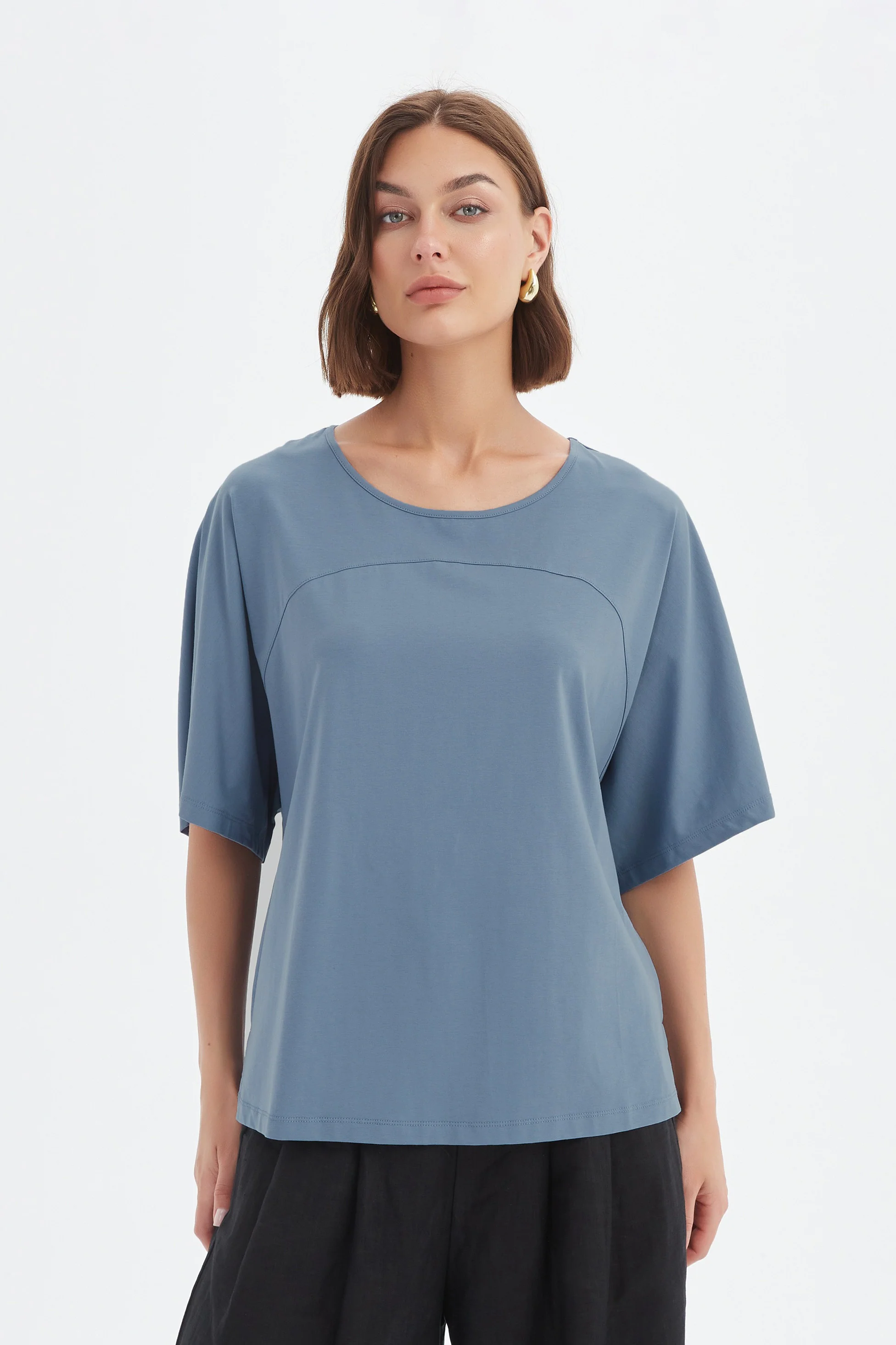 WIDE SLEEVE YOKE TEE - Image 16