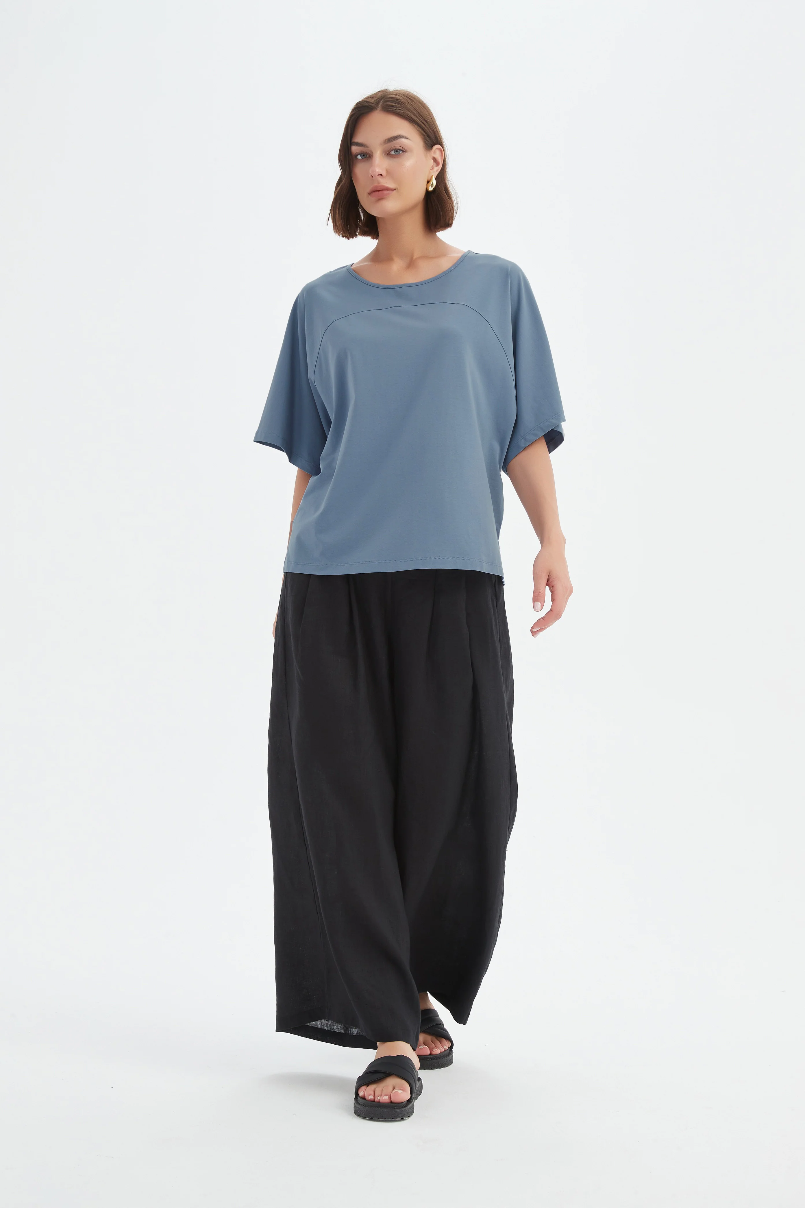 WIDE SLEEVE YOKE TEE - Image 18