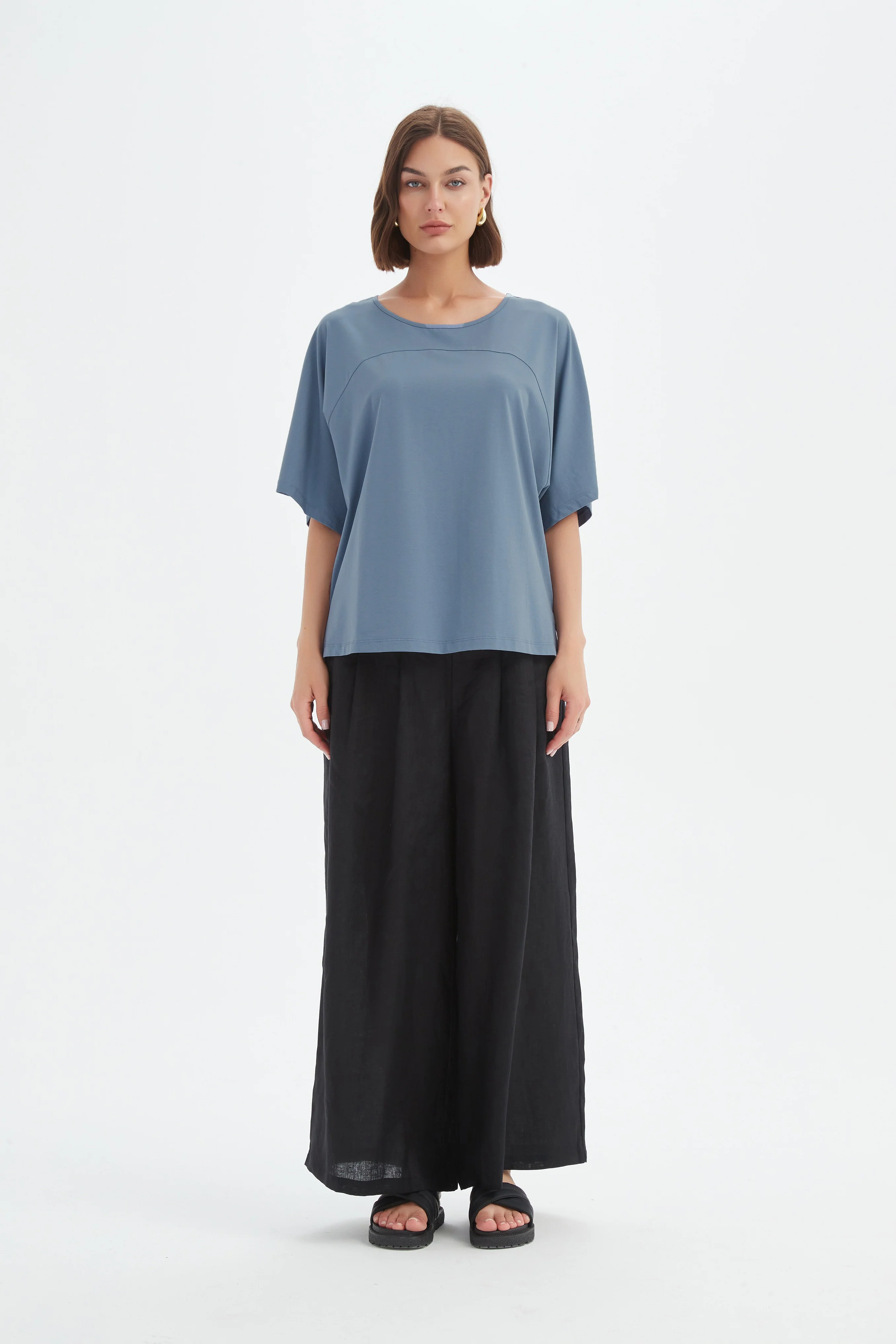 WIDE SLEEVE YOKE TEE - Image 19