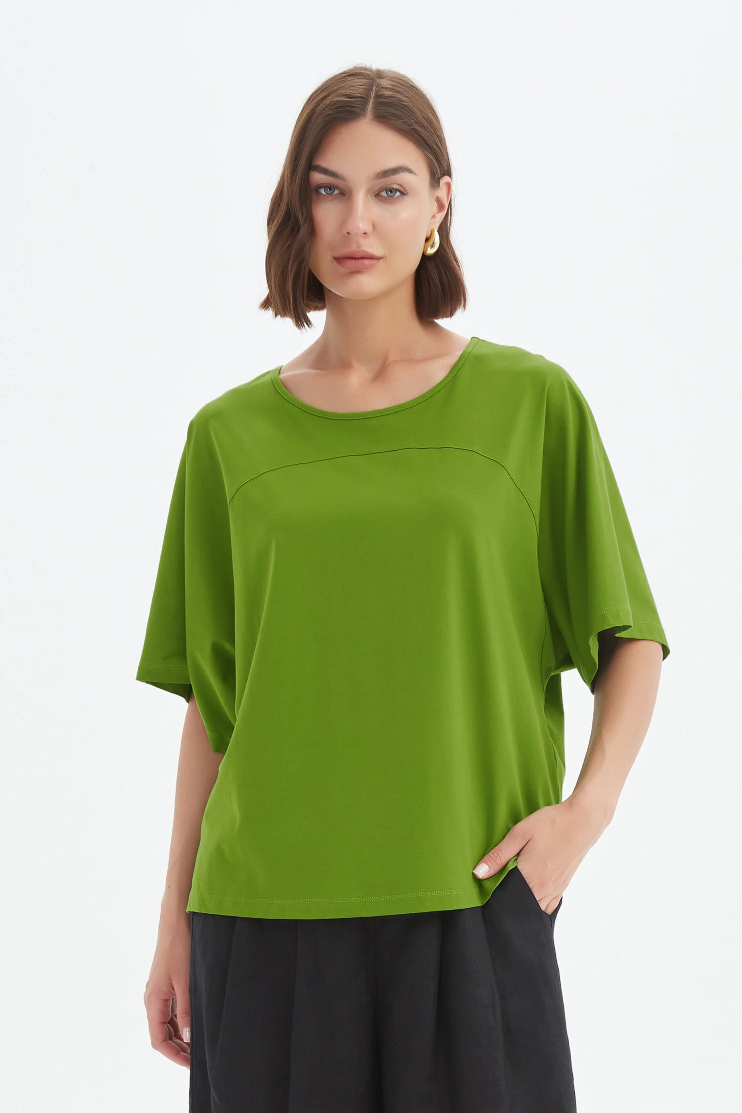 WIDE SLEEVE YOKE TEE - Image 2