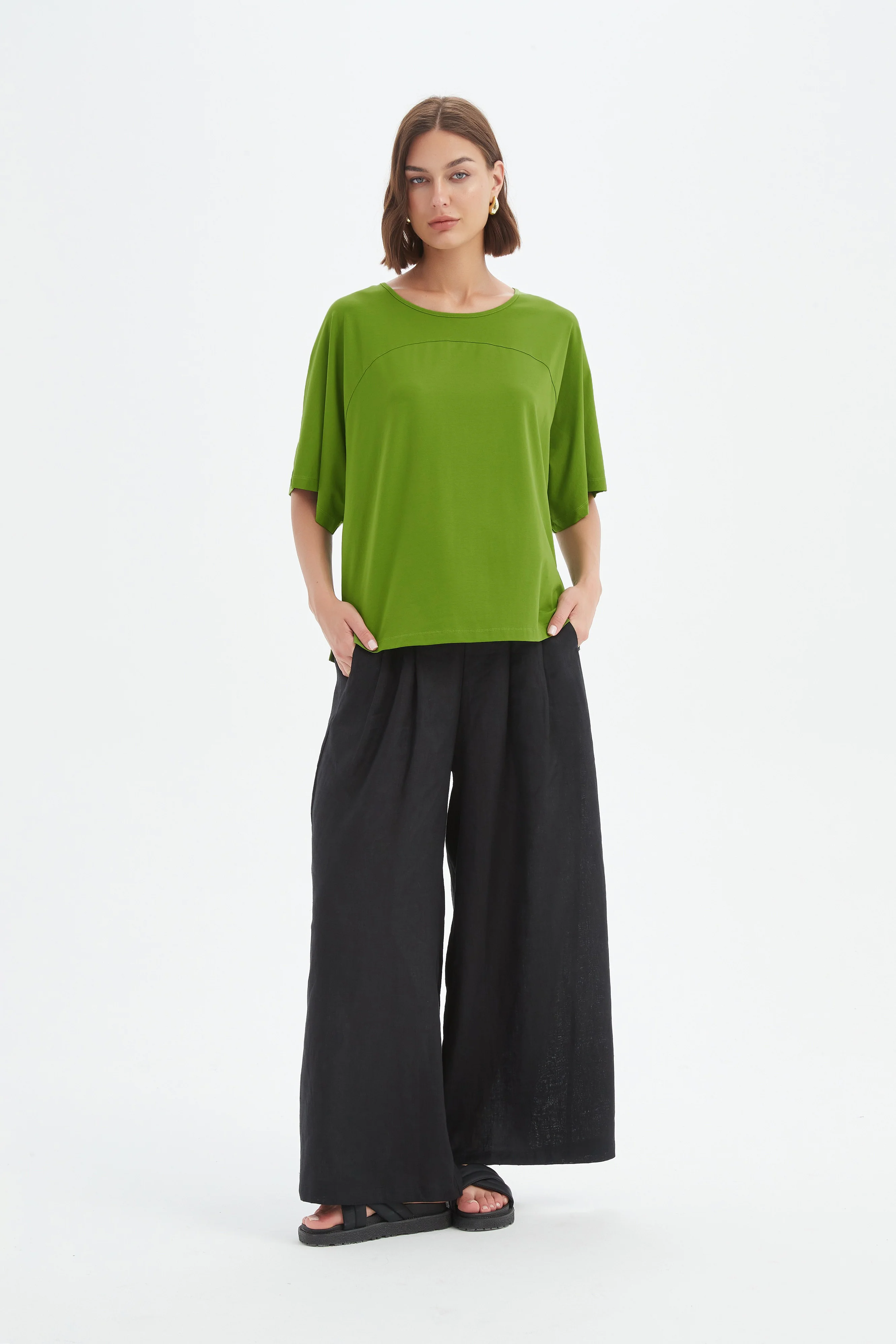 WIDE SLEEVE YOKE TEE - Image 3