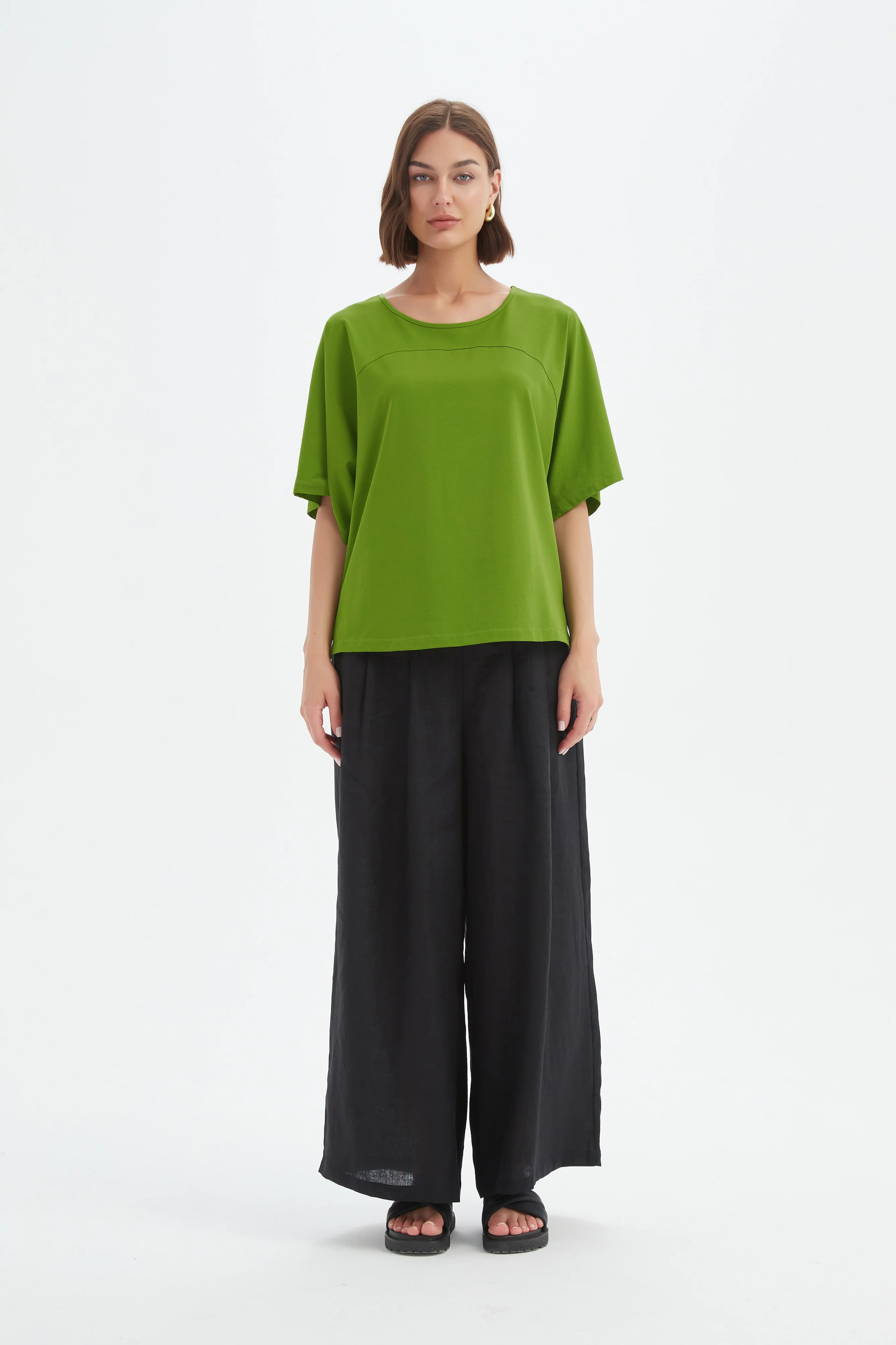 WIDE SLEEVE YOKE TEE - Image 4