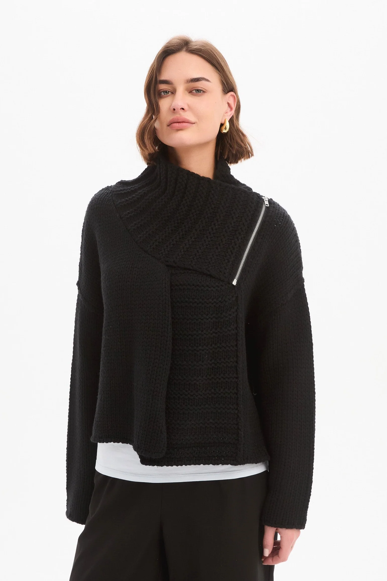ZIP COLLAR CARDIGAN - Image 4